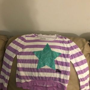 JUSTICE - Girls hooded long sleeve shirt